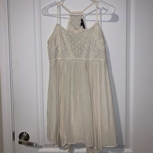 American Eagle Outfitters Cream Boho Dress